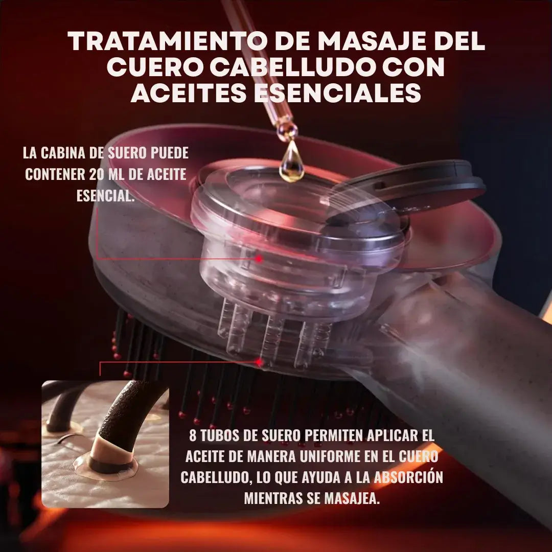 Nuevo Cepillo Masajeador Capilar Eléctrico