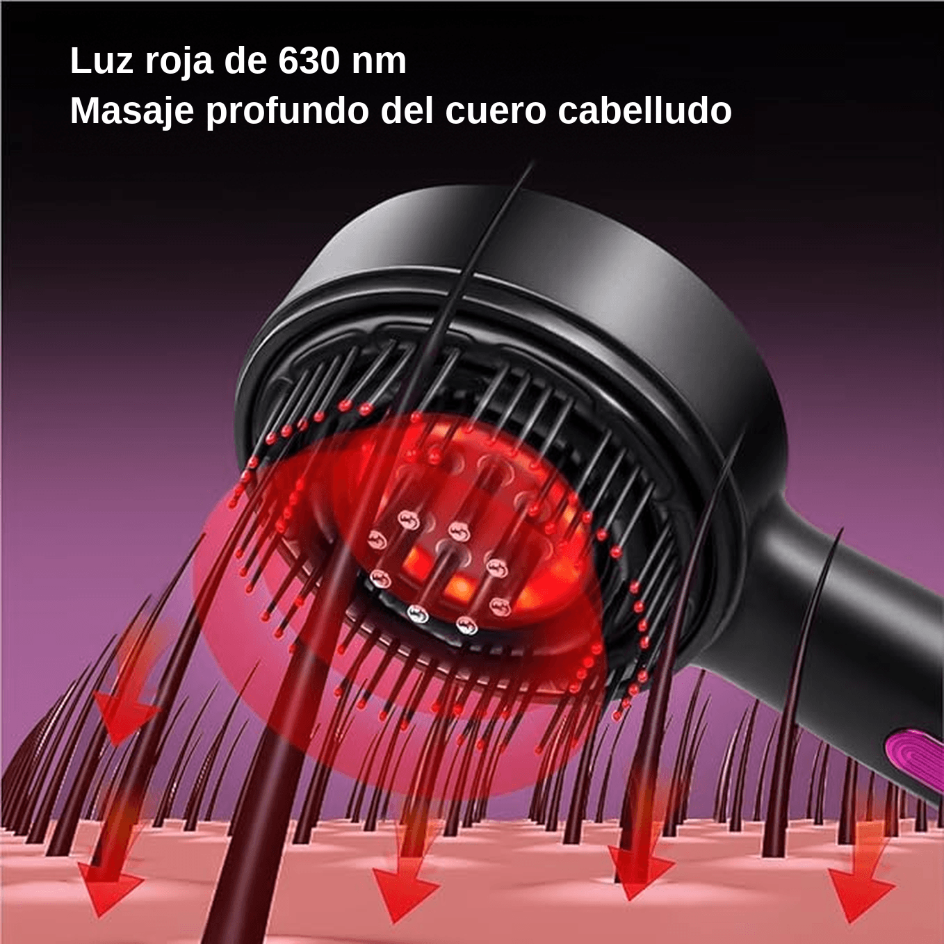 Nuevo Cepillo Masajeador Capilar Eléctrico